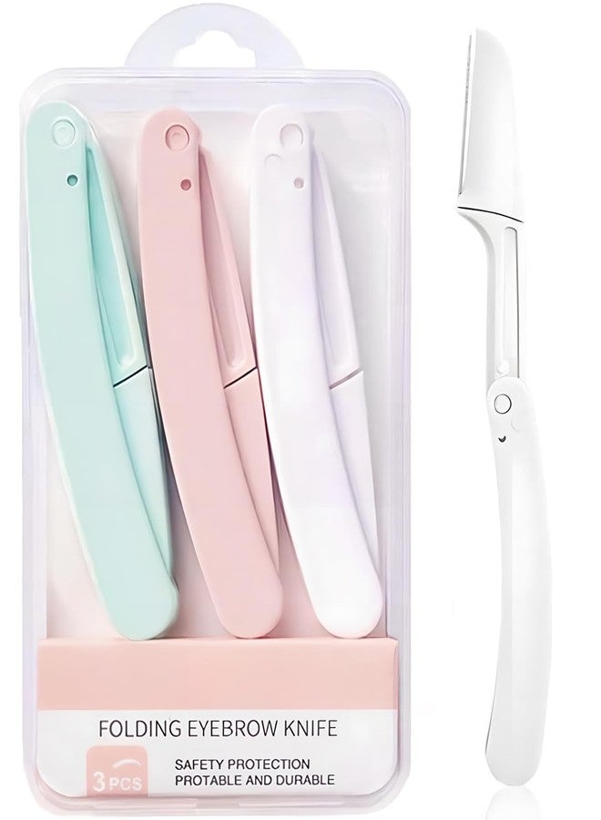 Qivorimith Dermaplaning Razors Tool for Women Face,3 PCS Eyebrow Razor,Facial Hair Removal for Women Sensitive Skin - Image 1